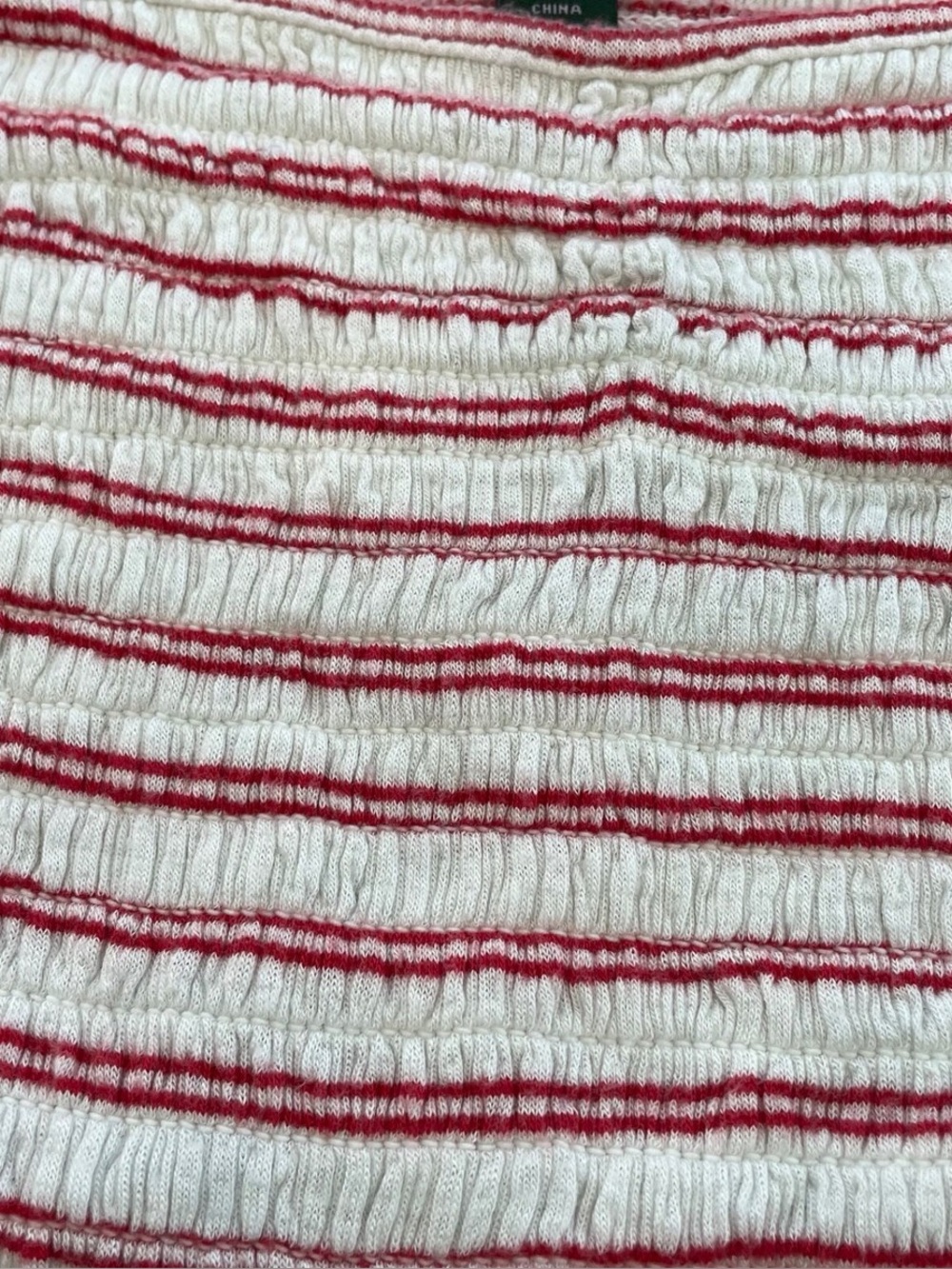 NWOT Wild Fable Red & White knit striped crop top in Size XXL - Picture 9 of 9